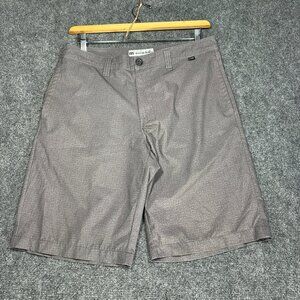 Travis Mathew Shorts Mens 32 Gray Stretch Flat Front Pockets Golf